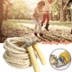 thumbnail image 2 of ZHAOCHENG Cuerda para saltar larga, cuerda para saltar multijugador, cuerda para saltar larga con mango de madera, la mejor cuerda para saltar holandesa doble para deportes escolares y actividades al, 2 of 5