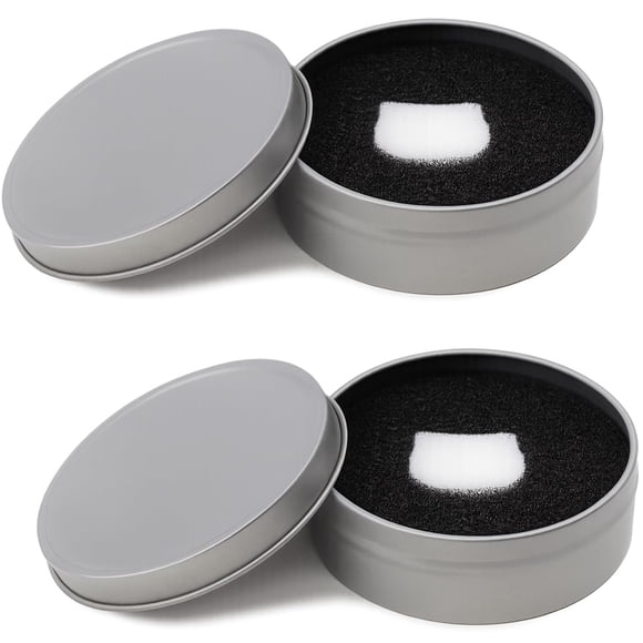 Esponja limpiadora de brochas de maquillaje Brvlsoc, paquete de 2 unidades con funda de viaje