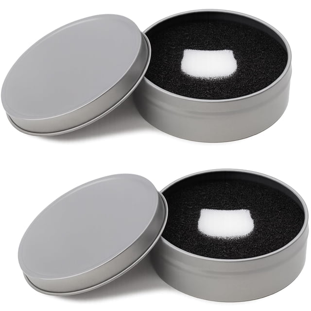 Esponja limpiadora de brochas de maquillaje Brvlsoc, paquete de 2 unidades con funda de viaje