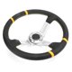 thumbnail image 2 of Sport Steering Wheel 14in/35cm Hand Sewing PU Aluminum Auto Steering Wheel Universal for Modification, 2 of 8