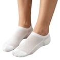 thumbnail image 5 of Bmisegm Mens No Show Socks Breathable Mesh Summer Comfortable Athletic Short Ankle Boat Socks for Men White, 5 of 5