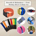 thumbnail image 4 of xihome Paquete de 10 correas ajustables de nailon para coronas (2 x 20 cm), reutilizables, para decoracin navideña. Sujeciones seguras para guirnaldas, luces y organizacin de cables., 4 of 6