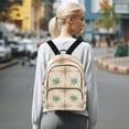thumbnail image 7 of FORMRS Mini Backpack Purse for Women Quilted Travel Daypack Casual Shoulder Bag, Pastel Beige Geometric, 7 of 7