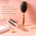 thumbnail image 4 of 3pcs Hair Brush Set with Detangling Nylon Pins, Massage Paddle Brush Cushion Hair Combs Hair Dryer Brush for Women Men, 4 of 6