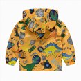 thumbnail image 4 of KPOPLK Toddler Boys Jacket Lightweight Zip Up Hooded Jacket Fall Casual Graphic Print Top Coat Boys Outdoor Hiking Travel Jacket Size 4-5 Years, 4 of 4