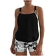 thumbnail image 1 of Traje de baño de dos piezas para mujer, tankini, estampado de hojas, bikini dividido, traje de baño de dos piezas para mujer, tankinis, trajes de baño de 2 piezas para mujer, trajes de baño para mujer, 1 of 5