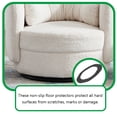 thumbnail image 2 of Patin de Meuble 30,2 Pouces, Protecteur en Caoutchouc pour Fauteuil Inclinable Rond, 2 of 8