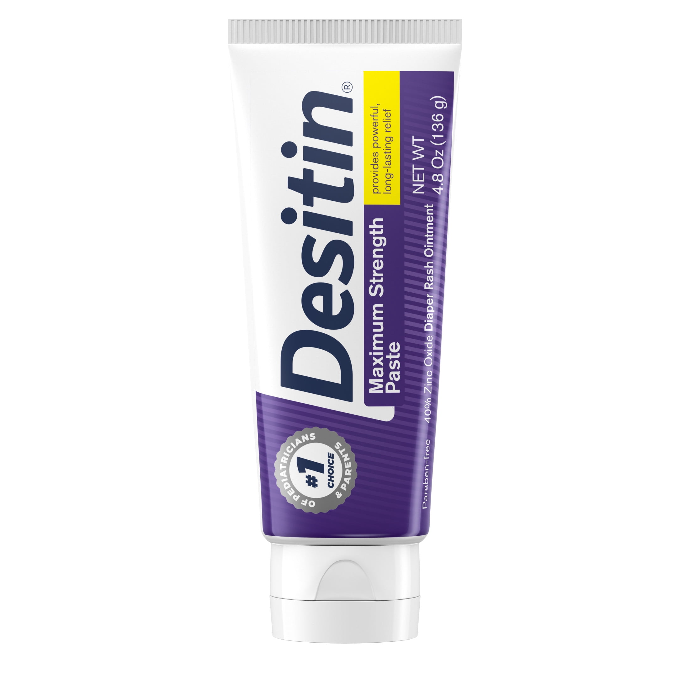 (3 pack) Desitin Maximum Strength Diaper Rash Cream, 40% Zinc Oxide, 4.8 oz