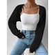 thumbnail image 5 of Outer wear solid colour jumper New simple versatile longsleeved knitted sweater women, 5 of 5