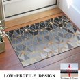 thumbnail image 3 of Gold Black Checkered Pattern Door Rugs,Washable Non Slip Door Mats Indoor,Decorative Door Mats,Entry Mat Indoor for Entrance,Bedroom,Kitchen,Bathroom,16"x24", 3 of 6