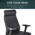 thumbnail image 3 of Scranton & Co High Back Contemporary Faux Leather Executive Office Chair in Gray, 3 of 8