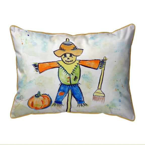 Betsy Drake Interiors Scarecrow Extra Large Zippered Pillow 20x24