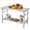 48*24*32inch, variant on 48" x 30" Stainless Steel Folding Prep Table with Adjustable Undershelf - Heavy Duty Commercial Work Table for Kitchen Restaurant
