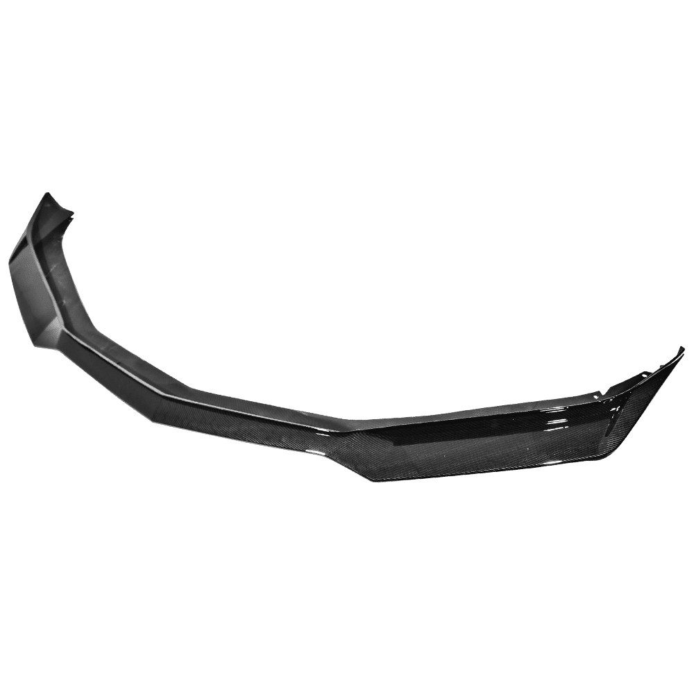Ikon Motorsports Compatible with 16-18 Chevy Camaro  LT and RS Model Only, ZL1 Style Front Bumper Lip - Carbon Fiber Print PP