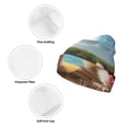 thumbnail image 3 of Lsque Sunglasses Beach Kittens Pattern Knitted Beanie, Unisex Winter Hat, Knit Hat Winter Beanies Thick Fisherman Beanies Cuffed Plain Skull Caps, 3 of 6