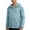 Blue, variant on Men's Summer Jackets Sun Protection Trendy Comfortable Long Sleeve Solid Color Full-Zipper Elastic Cuffs Hoodies Light Shirts With Pockets Black L