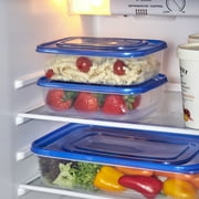 Mainstays Semi Durable Square 5.2cup Plastic Food Storage Container, Made for Family Meals for Easy Serving and Storing