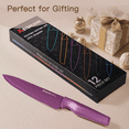 thumbnail image 5 of Astercook 6 Piece Color-Coded Kitchen Knife Set, Stainless Steel Chef Knives with 6 Anti-Rust Coating Blades and Blade Guards, Dishwasher Safe, 5 of 9