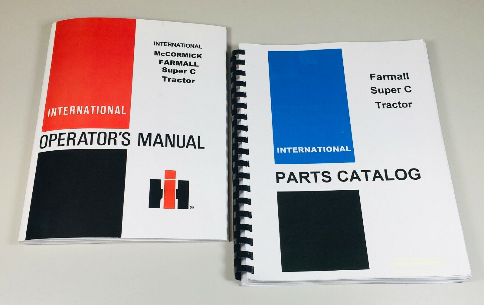 Farmall Super C Tractor Parts Catalog Owners Operator Manual Set International Walmart Com
