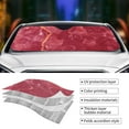 thumbnail image 5 of Bingfone Abstract Red Marble With White And Gold Texture Abstract Background Car Windshield Sun Shade Protector Keep Your Vehicle Cool Sun Shield Visor Cover Foldable For Car Truck Suv-Small, 5 of 9