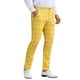 thumbnail image 5 of Pantalones de cuadros INSPIRE CHIC para hombre, corte recto y plano, 34 amarillo, 5 of 5