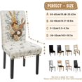 thumbnail image 3 of Easter Chair Covers Set of 4 Easter Eggs Peeps Bunny Spring Stretch Parsons Chair Slipcovers for Easters Dining Room Decor Chairs Seat Protectors (Easter Egg Bunny,4PCS), 3 of 6