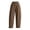 Brown, variant on HomeDM Women's Pants Wide Leg Casual Loose Cotton Linen Elastic Waist Trousers Blue Lounge Pants for Athletic Work Size L