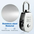 thumbnail image 4 of 3Pcs Steel Slider Rope Pulley for Construction and Indoor Use with Round Sheave, 4 of 9