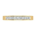 thumbnail image 3 of 1/2 Carat Channel Set Princess Cut Diamond Wedding Band Ring in 14K Yellow Gold (Ring Size 6), 3 of 6