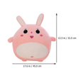 thumbnail image 1 of Plush Rabbit Doll Pillow Pink for Decoration 1Pcs Soft Stuffed Doll Gift, 1 of 3