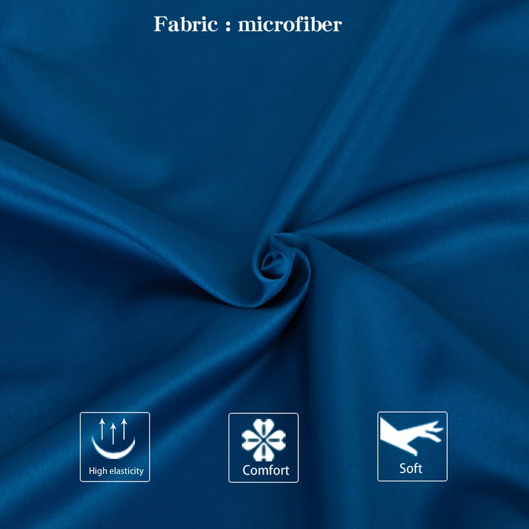 NT Bay Satin Pillowcases Queen, Set of 2 Royal Blue photo 2