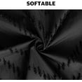 thumbnail image 4 of Black Boho Shower Curtain Modern Shabby Chic Chenille Tufted Chevron Textured Striped 72''x72'', 4 of 7