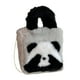 thumbnail image 1 of Bolso de mano de peluche de panda, bolso de hombro, bolso cruzado, bolso tote, estuche, cartera con cadena, gris, 1 of 9