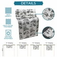 thumbnail image 7 of Hokiten Table Runners 60 Inches Long Dress Scarves, Black Gray Botanical Farmhouse Kitchen/Dining Table Runner, Small Coffee Tablerunners, Vintage Nature Flower 13x60 Inch, 7 of 7