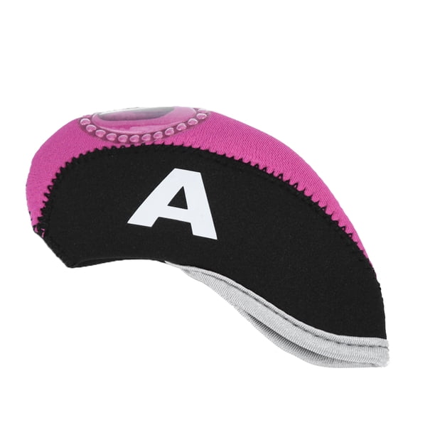 Cubiertas para la Cabeza del Club de Golf, 10 Piezas Impermeables Cubiertas para la Cabeza de Hierro para el Club de Golf Putter Set Protector Funda Accesorio de Golf(Negro y R Artículos Deportivos Octpeak No
