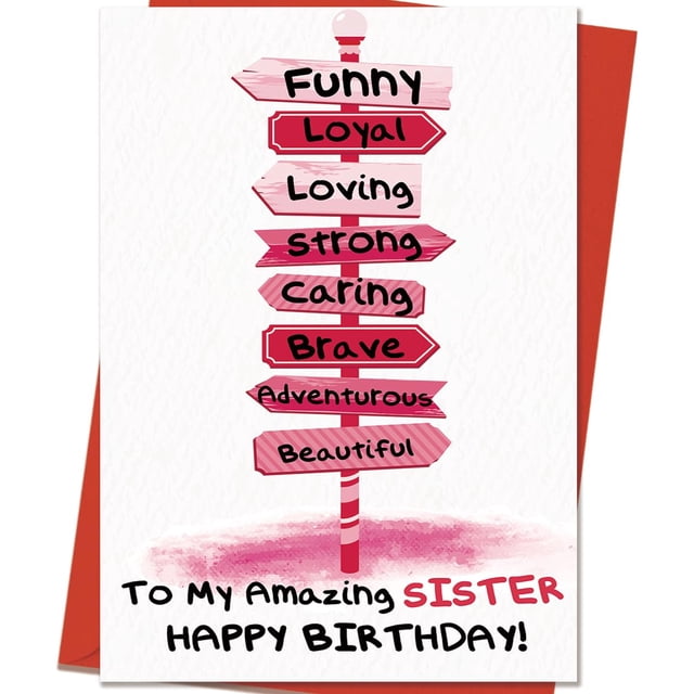 Tarjeta de cumpleaños Mcduldul Happy Birthday Sister de Brother