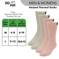 thumbnail image 3 of DG Hill Thermal Socks For Men, Heat Trapping Thick Thermal Insulated Winter Crew Socks, 2 Pack, 3 of 8