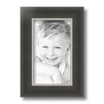 thumbnail image 2 of ArtToFrames 6x10 inch Black Velvet with Silver Wide Picture Frame, Black MDF Poster Frame (4693), 2 of 7