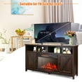 thumbnail image 5 of Gymax 59'' Fireplace TV Stand W/ 25'' 1350W Electric Fireplace Heater Coffee, 5 of 10