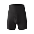 thumbnail image 5 of EOYWHK Mens Thermal Boxer Briefs Big and Tall High Waist Oversized Brief Long Leg Elastic Waist Athletic Butt-Lifting Underwear ,L-5XL, 5 of 5