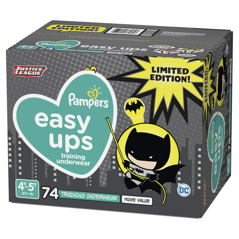 Pampers Easy Ups Training Underwear Boys, Size 4T-5T, 74 Ct