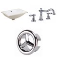thumbnail image 1 of American Imaginations 20.75-in. W Rectangle Bathroom Undermount Sink Set In White - Chrome Hardware AI-26655, 1 of 9