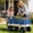 Blue + Black, variant on GDF Studio Classic Wooden Garden Wagon with Folding Handle, All-Terrain Kids Pull-Along Utility Cart, Pink White