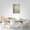 thumbnail image 4 of Daisy Bathroom Wall Decor Rustic Country Floral Pictures Wall Art Farmhouse White Flower Butterfly Bathroom Decor Canvas Print Painting Framed Modern Gallery Home Artwork for Bedroom Kitchen 12"x16", 4 of 6