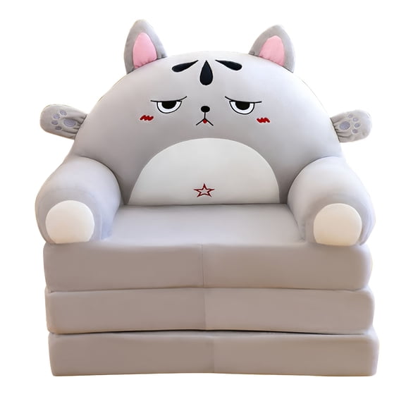 LAMIRO Kids Couch,Comfy Toddler Chair,2 in 1 Fold Out Kids Sofa to Lounger,Baby Sleeper Chair,Toddler Furniture,Birthday Gifts for Girls,18 Months Without Liner Filler