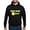 Black, variant on CafePress - Stay Back 6 Feet (Neon/Blkbg) Sweatshirt - Pullover Hoodie, Classic, Comfortable Hooded Sweatshirt