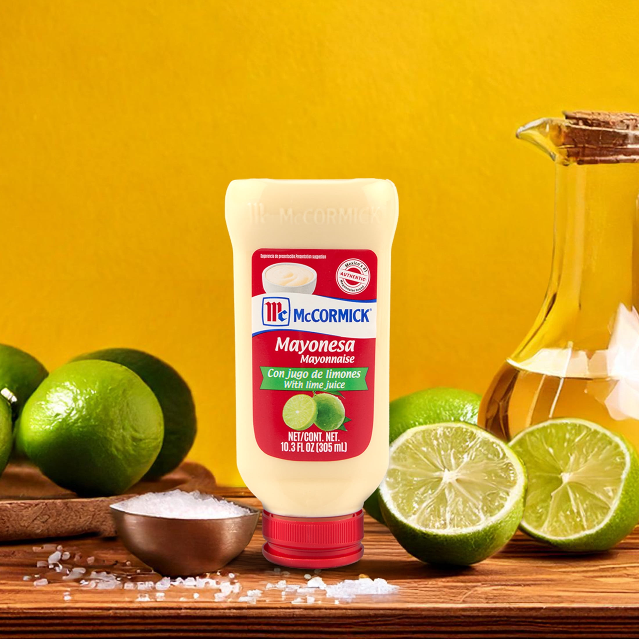 (3 pack) McCormick Mayonesa (Mayonnaise) with Lime Juice, 10.3 fl oz Bottle