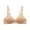 Beige, variant on DondPO Bras for Women High Support Bras for Women Adjustable Strap Full Coverage Up Bras Comfortable No Underwire Wireless Bras No Wire Bras for Women Wireless Bras for Women Beige 34