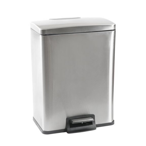 Poubelle à pédale en acier inoxydable Hometrends de 40 litres