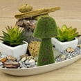thumbnail image 6 of heka Green Mushroom Decor, Flocked Simulation Figurine, 6 of 6